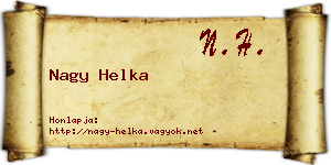 Nagy Helka névjegykártya